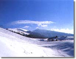 Ski area with its 40 kilometers of slopes