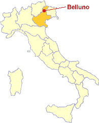 mappa Italia - Belluno